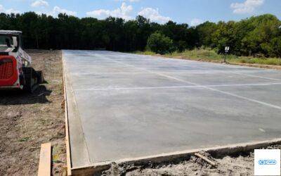 Storage Unit Pads and Parking Lot