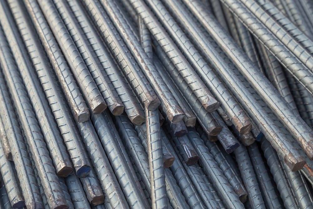Different types of rebar used in concrete