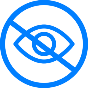 No See Eye Icon